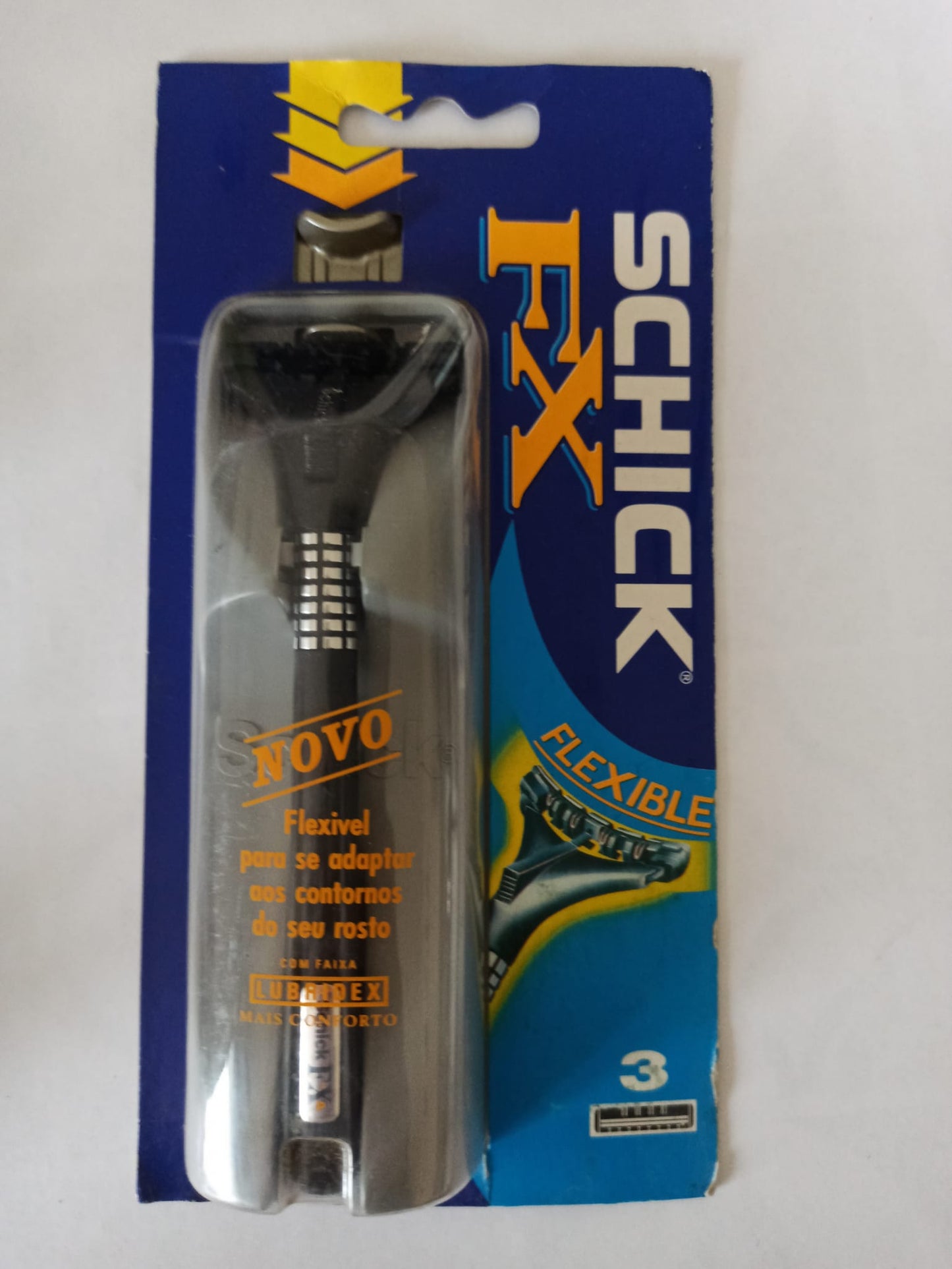 Schick / Wilkinson Sword FX Pivot Razor – Metal Handle – Vintage – 3 Blades Included