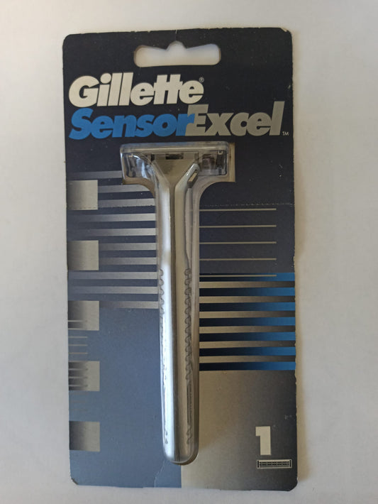 Gillette Sensor Excel Razor with Metal Handle  – Vintage Original