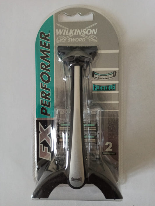 Wilkinson Sword / Schick FX Performer Razor – Metal Handle – Vintage BNIB – 2 FX Blades Included