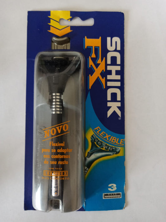 Schick / Wilkinson Sword FX Pivot Razor – Metal Handle – Vintage – 3 Blades Included