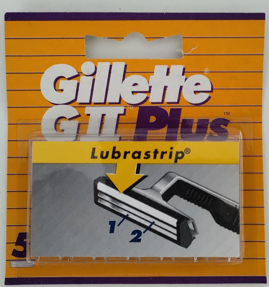 Gillette GII (G2) Twin Blade Refill Cartridges  (5 Pack)
